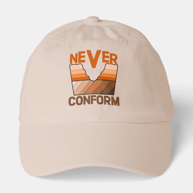 Never Conform- Geologist's Angular Unconformity Hat (Front)