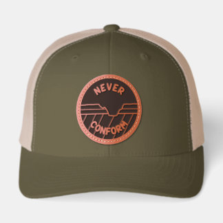 Never Conform- Geologist's Angular Unconformity Leather Patch Hat