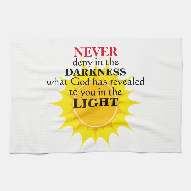 Never Deny in the Darkness Towel (Horizontal)