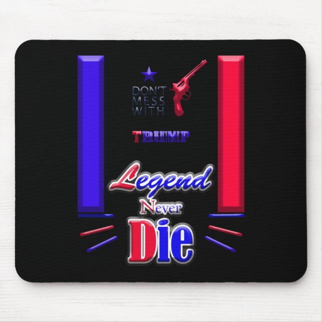 Never Die Stand With Donald Trump  Mouse Pad (Front)