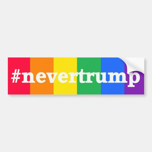 Never Donald Trump Bumper Sticker
