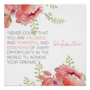 Never Doubt - Hillary Clinton Poster