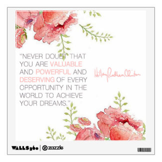 Never Doubt - Hillary Clinton Wall Decal (square)