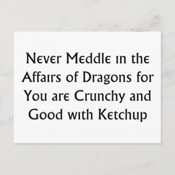 Never Dragons Postcard by LabelMeHappy at Zazzle