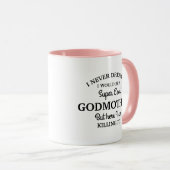 Never dreamed I would be a Super Cool Godmother Mug (Front Right)