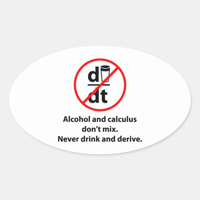 Never Drink And Derive Sticker