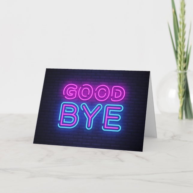 NEVER EASY SAYING **GOOD BYE*** ESPECIALLY TO YOU CARD (Front)