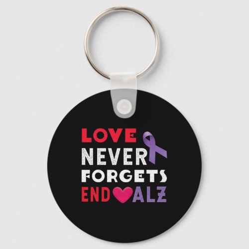 Never End Alzheimer End Heimer Heimers Awareness  Keychain