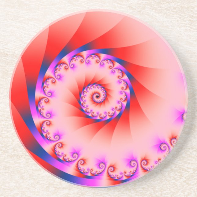 Never Ending Pinks and Blues Drink Coaster (Front)