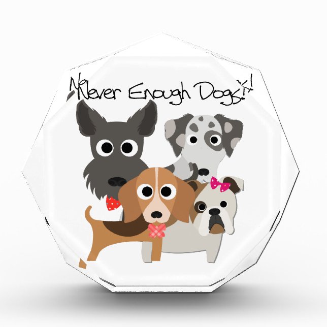 Never Enough Dogs Award (Front)