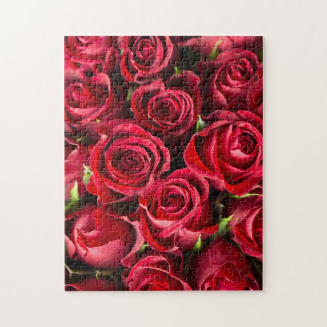 Never Enough Red Rose Flowers Jigsaw Puzzle (Vertical)