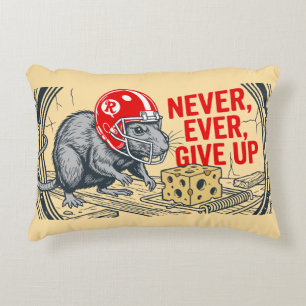 Never ever give up 2 accent pillow