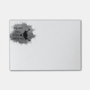 Never Fail to try Motivational Quote Kayak Sport Post-it Notes