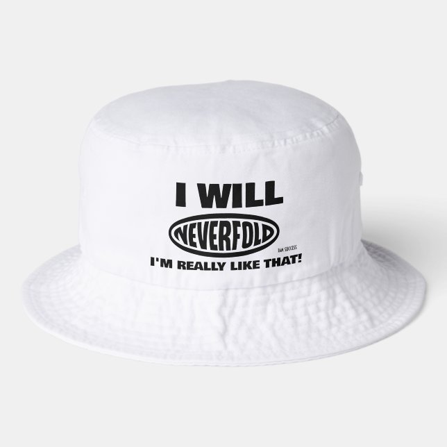 NEVER FOLD BUCKET HAT (Front)