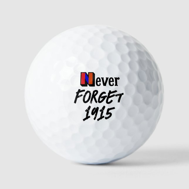 Never Forget 1915 Golf Balls (Front)
