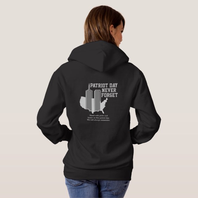 Never Forget 911 20th Anniversary Patriot Day 2021 Hoodie (Back Full)