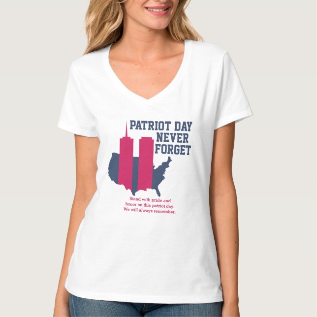 Never Forget 911 20th Anniversary Patriot Day 2021 T-Shirt (Front)