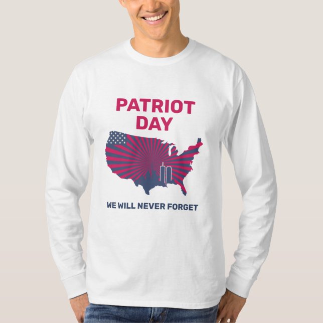 Never Forget 911 20th Anniversary Patriot Day 2021 T-Shirt (Front)