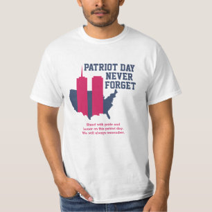 Never Forget 911 20th Anniversary Patriot Day 2021 T-Shirt