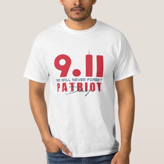 Never Forget 911 20th Anniversary Patriot Day 2022 T-Shirt (Front)