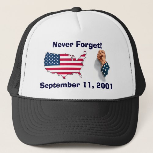 Never Forget 911 Memorial Hat