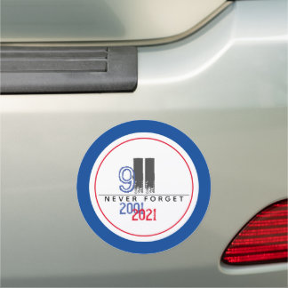 Never Forget 911 Patriotic World Trade Center Car Magnet