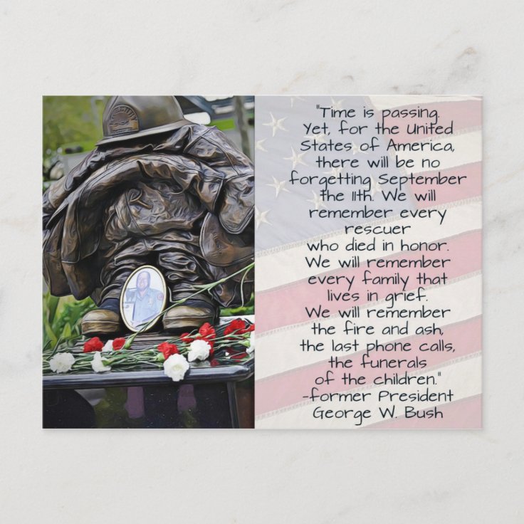 Never Forget 911 September 11th Memorabilia Postcard | Zazzle