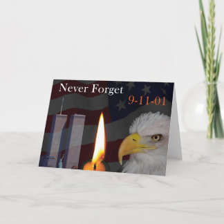 Never Forget 9-11-01 Card