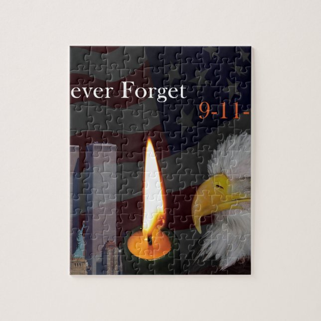 Never Forget 9-11-01 Jigsaw Puzzle (Vertical)