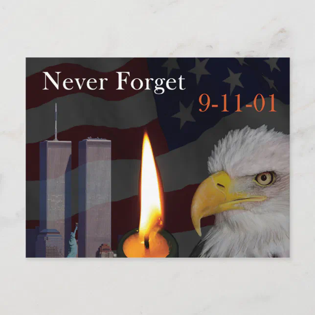 Never Forget 9-11-01 Postcard | Zazzle