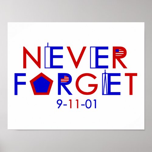 Never Forget 9_11_01 Poster