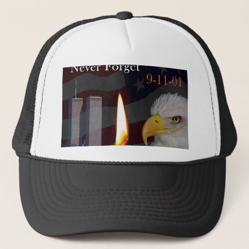 Never Forget 9_11_01 Trucker Hat