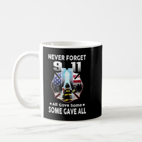 Never Forget 9_11_2001 20th Anniversary  Coffee Mug