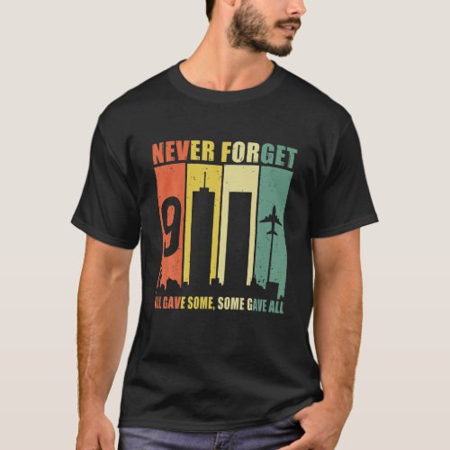 Never Forget 9_11_2001 20Th Anniversary Vintage T_Shirt