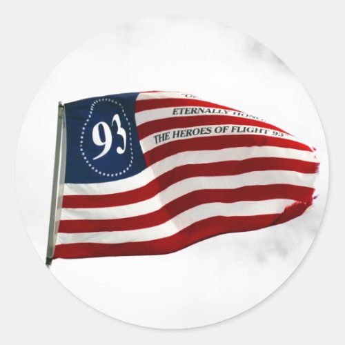 Never Forget 911_ Flight 93 Classic Round Sticker