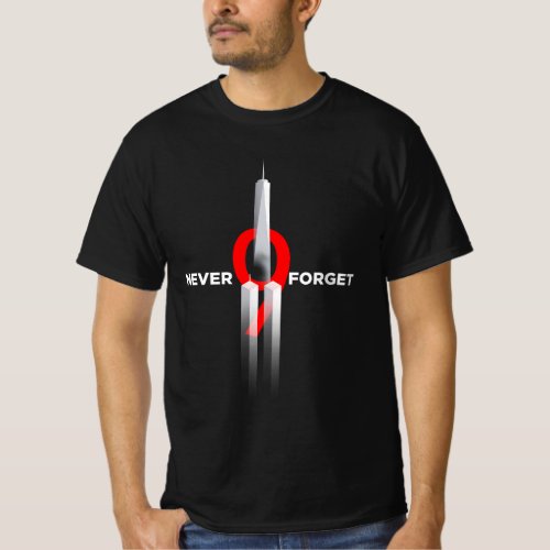 Never Forget 911 Memorial Flag Honor Patriot Day T_Shirt