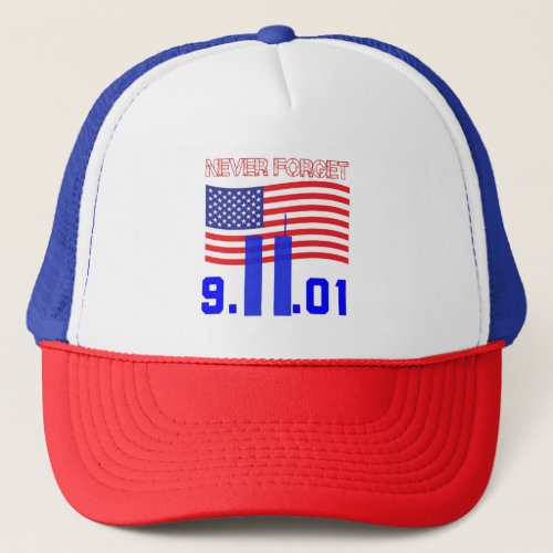 Never forget 911 trucker hat