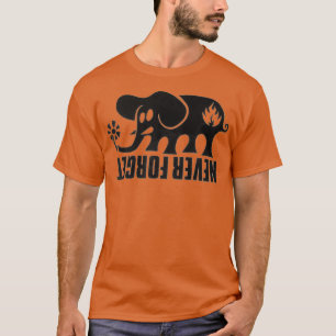 Never forget black label skateboard design T-Shirt