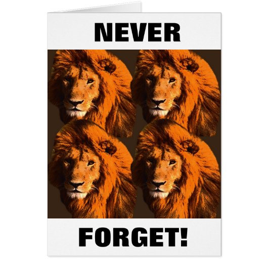 NEVER FORGET! CARDS (Front)
