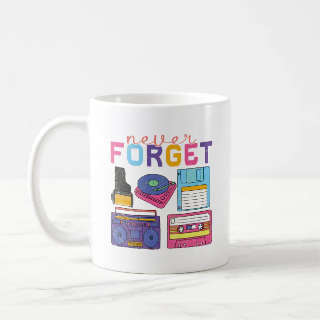 Never Cassette Tape VHS Gamer Old School Coffee Mug Zazzle