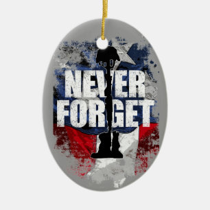 Never Forget Ceramic Ornament