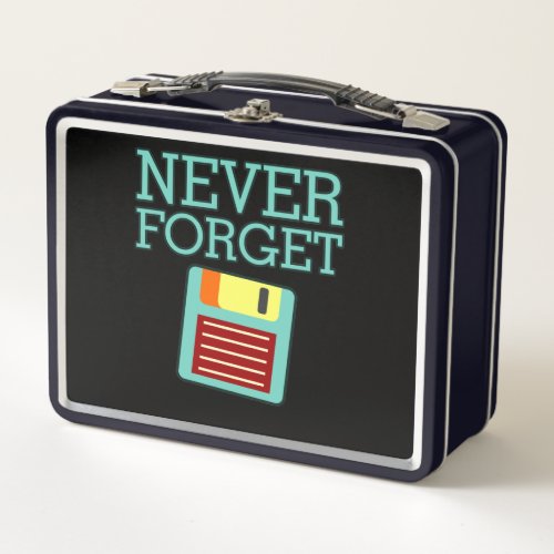 Never Forget Computer IT Tech Software Programmer Metal Lunch Box