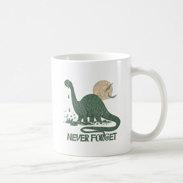 Never Forget Dinosaur shirts and gift ideas Coffee Mug (Right)