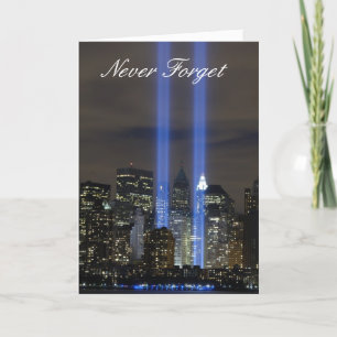 Never Forget Letterpress Thank You Card