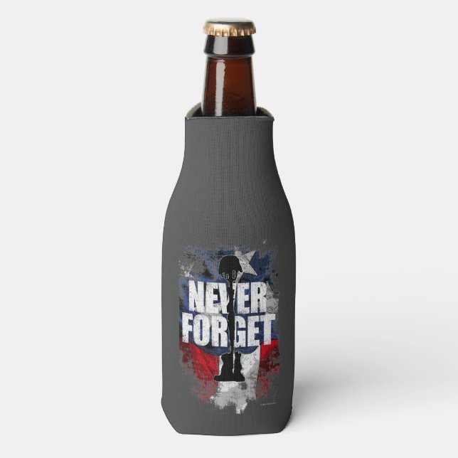 Never Forget (Memorial Day) Bottle Cooler (Bottle Front)