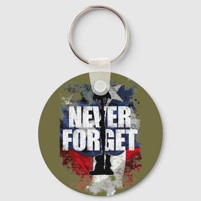 Never Forget (Memorial Day) Keychain (Front)
