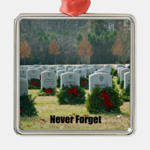 Never Forget Metal Ornament