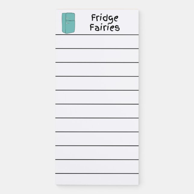 Never Forget (Milk!): Fun Fridge List Pads  (Front)