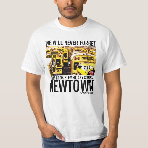 Never Forget Newtown Tragedy Tshirt 3