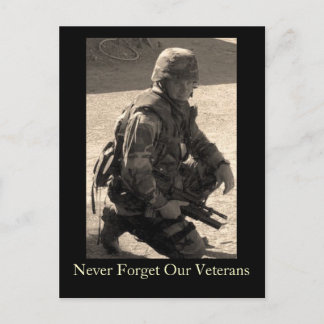 Never Forget Our Veterans Postcard